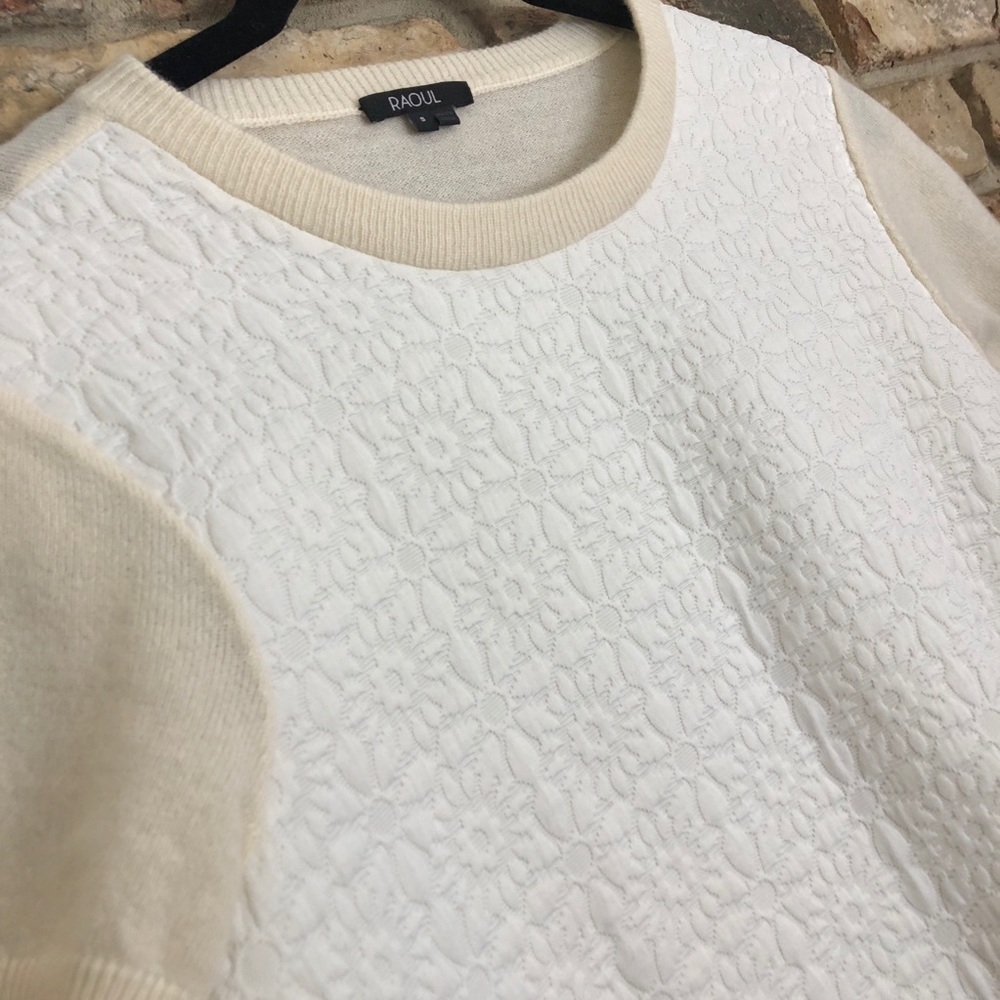 Raoul Cashmere Quilted Sweater